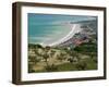 Resort Town and View of Adriatic Sea, Fossacesia Marina, Abruzzo, Italy-Walter Bibikow-Framed Photographic Print