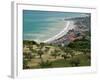 Resort Town and View of Adriatic Sea, Fossacesia Marina, Abruzzo, Italy-Walter Bibikow-Framed Photographic Print