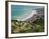 Resort Town and View of Adriatic Sea, Fossacesia Marina, Abruzzo, Italy-Walter Bibikow-Framed Photographic Print