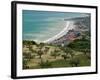 Resort Town and View of Adriatic Sea, Fossacesia Marina, Abruzzo, Italy-Walter Bibikow-Framed Photographic Print