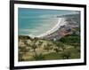 Resort Town and View of Adriatic Sea, Fossacesia Marina, Abruzzo, Italy-Walter Bibikow-Framed Photographic Print