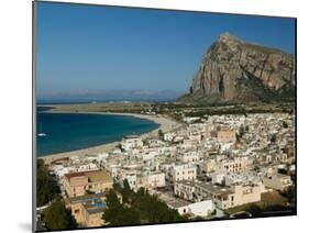 Resort Town View and Monte Monaco, San Vito Lo Capo, Sicily, Italy-Walter Bibikow-Mounted Photographic Print