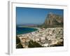 Resort Town View and Monte Monaco, San Vito Lo Capo, Sicily, Italy-Walter Bibikow-Framed Photographic Print