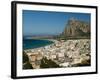 Resort Town View and Monte Monaco, San Vito Lo Capo, Sicily, Italy-Walter Bibikow-Framed Photographic Print