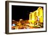 Resort Vegas - In the Style of Oil Painting-Philippe Hugonnard-Framed Giclee Print