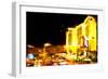 Resort Vegas - In the Style of Oil Painting-Philippe Hugonnard-Framed Giclee Print