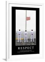 Respect: Citation Et Affiche D'Inspiration Et Motivation-null-Framed Photographic Print