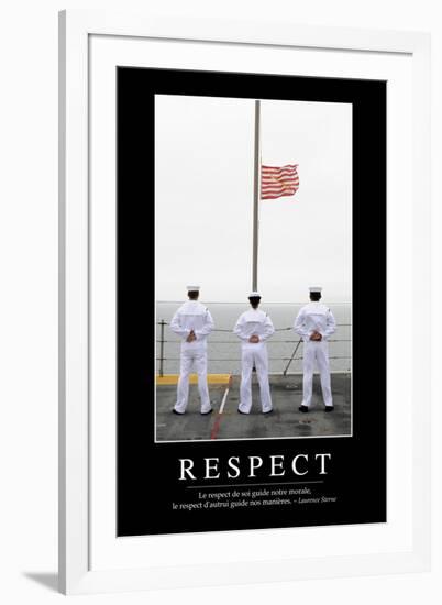 Respect: Citation Et Affiche D'Inspiration Et Motivation-null-Framed Photographic Print