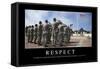 Respect: Citation Et Affiche D'Inspiration Et Motivation-null-Framed Stretched Canvas