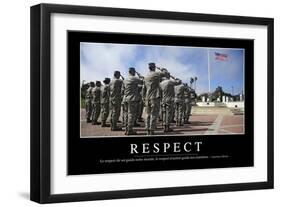 Respect: Citation Et Affiche D'Inspiration Et Motivation-null-Framed Photographic Print