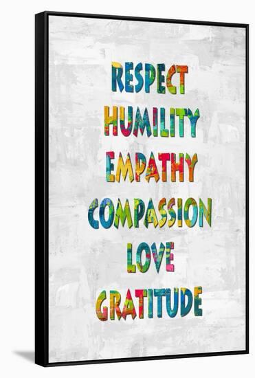 Respect Humility in Color-Jamie MacDowell-Framed Stretched Canvas