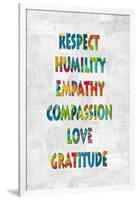 Respect Humility in Color-Jamie MacDowell-Framed Art Print