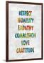 Respect Humility in Color-Jamie MacDowell-Framed Art Print