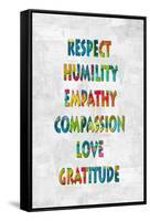 Respect Humility in Color-Jamie MacDowell-Framed Stretched Canvas