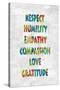 Respect Humility in Color-Jamie MacDowell-Stretched Canvas