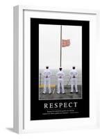 Respect: Inspirational Quote and Motivational Poster-null-Framed Photographic Print