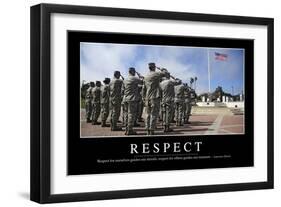 Respect: Inspirational Quote and Motivational Poster-null-Framed Photographic Print