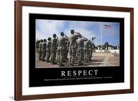 Respect: Inspirational Quote and Motivational Poster-null-Framed Photographic Print