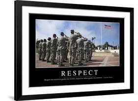 Respect: Inspirational Quote and Motivational Poster-null-Framed Photographic Print