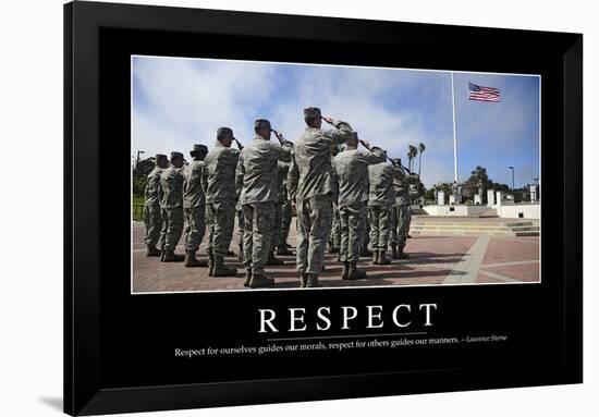 Respect: Inspirational Quote and Motivational Poster-null-Framed Photographic Print