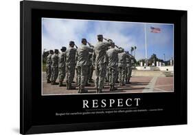 Respect: Inspirational Quote and Motivational Poster-null-Framed Photographic Print