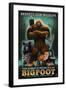 Respect Our Wildlife - Bigfoot-Lantern Press-Framed Art Print