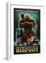 Respect Our Wildlife - Bigfoot-Lantern Press-Framed Art Print