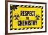 Respect the Chemistry Biohazard Television-null-Framed Art Print