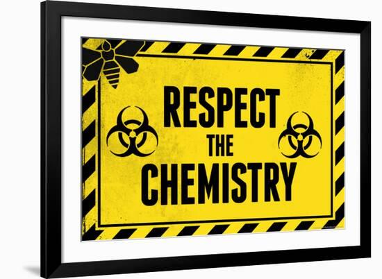 Respect the Chemistry Biohazard Television-null-Framed Art Print
