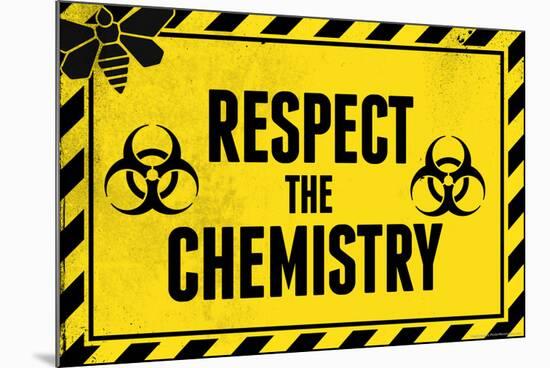 Respect the Chemistry Biohazard Television-null-Mounted Art Print