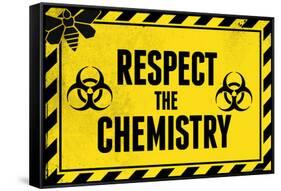 Respect the Chemistry Biohazard-null-Framed Stretched Canvas