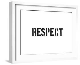 Respect-SM Design-Framed Art Print