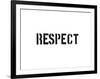 Respect-SM Design-Framed Art Print