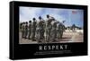 Respekt: Motivationsposter Mit Inspirierendem Zitat-null-Framed Stretched Canvas