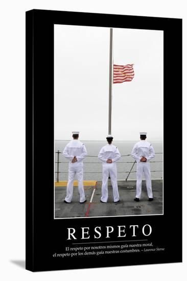 Respeto. Cita Inspiradora Y Póster Motivacional-null-Stretched Canvas