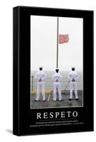 Respeto. Cita Inspiradora Y Póster Motivacional-null-Framed Stretched Canvas