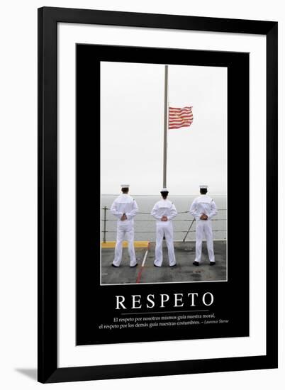 Respeto. Cita Inspiradora Y Póster Motivacional-null-Framed Photographic Print