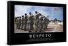 Respeto. Cita Inspiradora Y Póster Motivacional-null-Framed Stretched Canvas