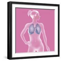 Respiratory Tract, Drawing-Caroline Arquevaux-Framed Giclee Print