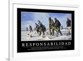 Responsabilidad. Cita Inspiradora Y Póster Motivacional-null-Framed Photographic Print