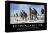 Responsabilité: Citation Et Affiche D'Inspiration Et Motivation-null-Framed Stretched Canvas