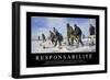 Responsabilité: Citation Et Affiche D'Inspiration Et Motivation-null-Framed Photographic Print