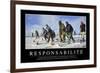 Responsabilité: Citation Et Affiche D'Inspiration Et Motivation-null-Framed Photographic Print