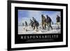 Responsabilité: Citation Et Affiche D'Inspiration Et Motivation-null-Framed Photographic Print