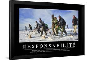 Responsabilité: Citation Et Affiche D'Inspiration Et Motivation-null-Framed Photographic Print