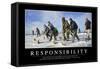 Responsibility: Inspirational Quote and Motivational Poster-null-Framed Stretched Canvas