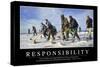 Responsibility: Inspirational Quote and Motivational Poster-null-Stretched Canvas