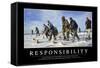 Responsibility: Inspirational Quote and Motivational Poster-null-Framed Stretched Canvas