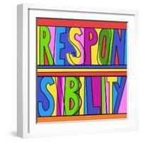 Responsibility-Howie Green-Framed Art Print