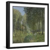 Rest Along the Stream, Edge of the Wood, Ca 1878-Alfred Sisley-Framed Giclee Print